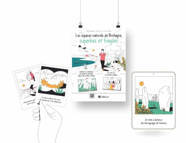 Un kit des Eco gestes pour sensibiliser dans les espaces naturels de Bretagne
