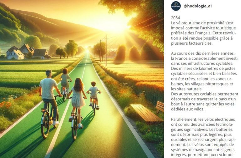 Hodologia un outil qui génère des images à l'aide de l'intelligence artificielle (IA) pour le futur du tourisme